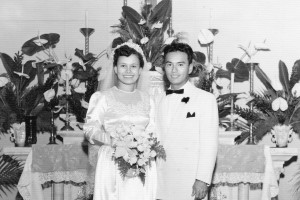 Doris Barcarse marries Raymond Choriki on 31 December 1955 on Kauai.